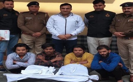 फरीदाबाद: राहगीर के साथ मारपीट कर लैपटॉप और ₹50000 छीनकर भागने वाले 4 आरोपी गिरफ्तार